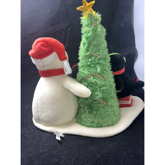 2006 Hallmark Jingle Pals Merry Trio Snowman Penguins Tree Music Light Christmas - Picture 6 of 11